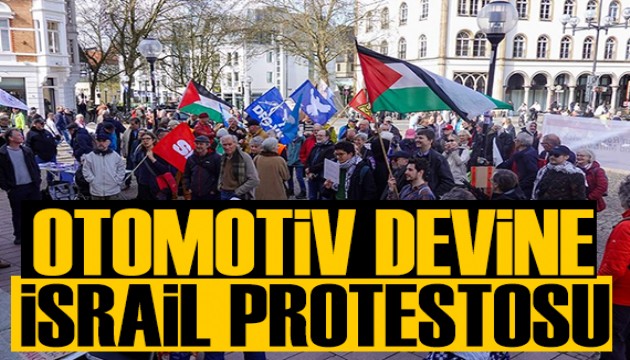 Alman otomotiv devine İsrail protestosu