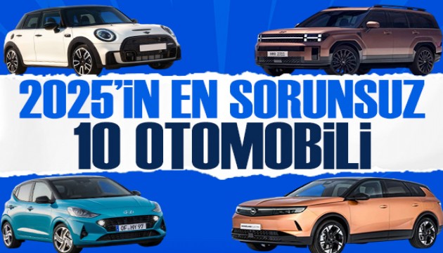 2025 yılının en sorunsuz 10 otomobili