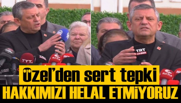 Özgür Özel: Zulmü yapanlara hakkımızı helal etmiyoruz
