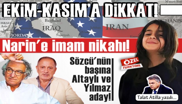 Talat Atilla yazdı: Ekim- Kasım'a dikkat!
