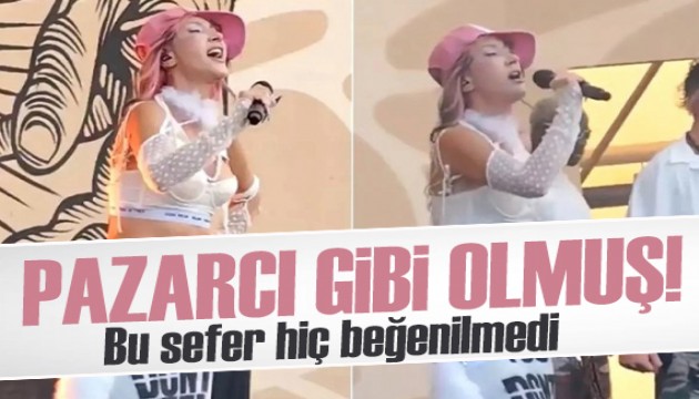 Hande Yener'in plaj konseri hiç beğenilmedi!