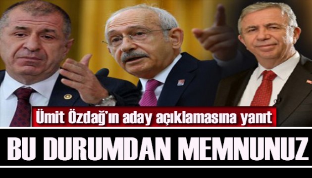 Kemal Kılıçdaroğlu'ndan 'adayımız Mansur Yavaş' diyen Ümit Özdağ'a cevap: Memnuniyet vericidir!