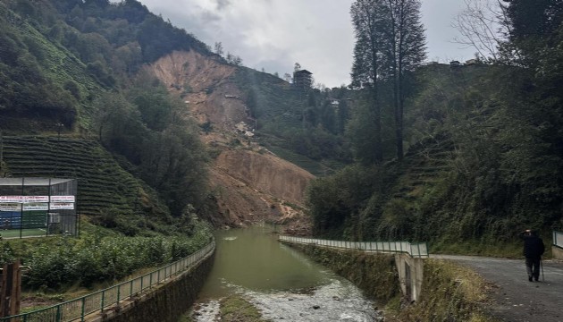 Rize'de heyelan: 18 vatandaş tahliye edildi