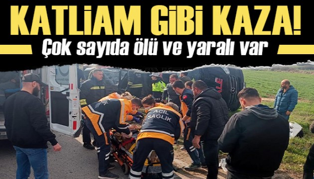 Tekirdağ'da katliam gibi kaza: Çok sayıda ölü ve yaralı var!