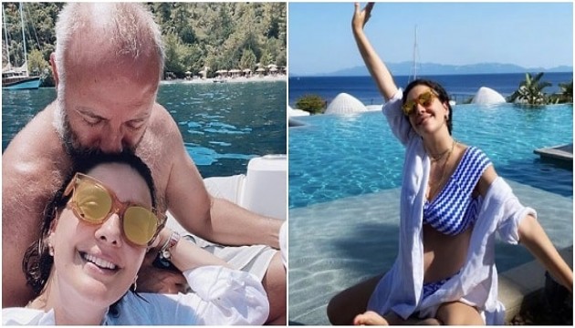 Bergüzar Korel 43 yaşına öpücüklerle girdi!