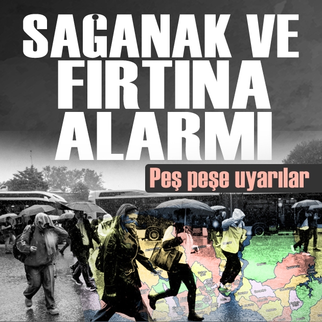 Valilik uyardı: İstanbul için sağanak ve fırtına alarmı