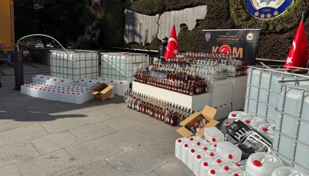 İstanbul'da sahte içki operasyonu