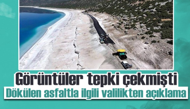 Salda Gölü'nde tepki çeken görüntüye valilikten açıklama