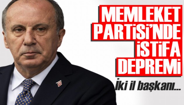 Memleket Partisi'nde istifa depremi!