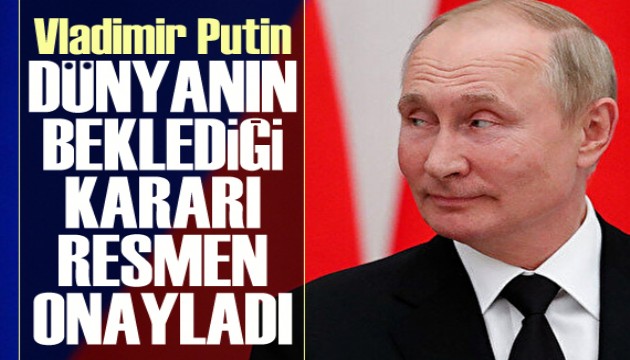 Vladimir Putin, ayrılıkçı yönetimlerle ilgili kararını verdi