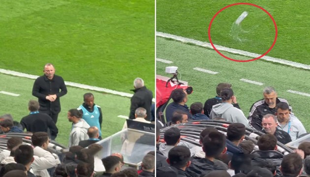 Beşiktaş'ta kupa depremi: Sergen Yalçın'a su şişesi atıldı, istifa sinyali geldi