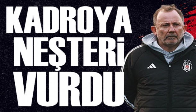 Sergen Yalçın kadroya neşteri vurdu