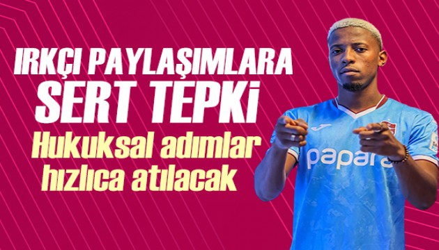 Trabzonspor'dan Banza'ya yapılan 'ırkçı' paylaşımlara tepki