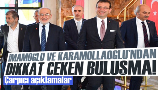 Karamollaoğlu ve İmamoğlu iftarda buluştu