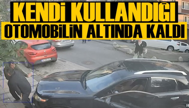 Kullandığı otomobilden düşen sürücü, aracın altında kaldı