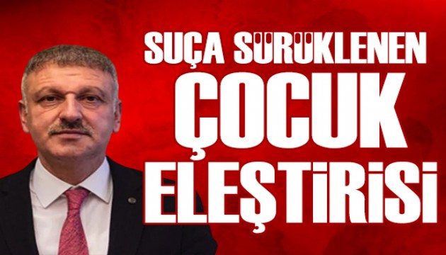 Cumhurbaşkanı Başdanışmanı Saral'dan 'Suça sürüklenen çocuk' eleştirisi