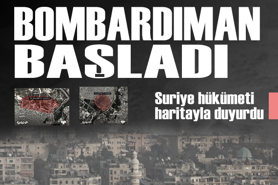 Suriye hükümeti harita yayınladı: Şeyh Maksud'da bombardıman yeniden başladı