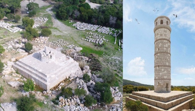 Patara Deniz Feneri'ne deprem önlemi