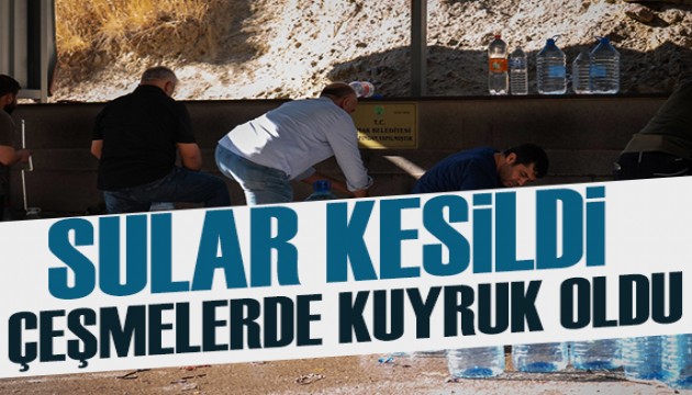 Ankara'da su kesintisi: Vatandaşlar çeşmelere akın etti