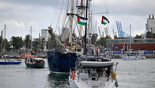 Yardım filosuna dronlu takip