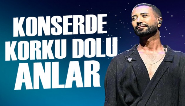 Tan Taşçı konserinde korku dolu anlar