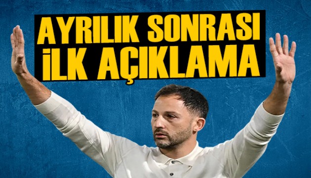 Fenerbahçe ayrılığı duyurdu: Tedesco'dan ilk açıklama