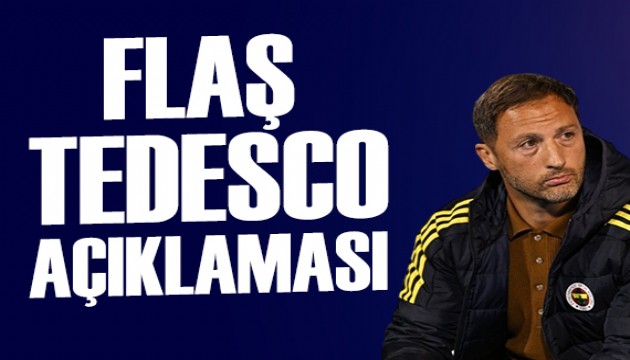 Fenerbahçe'den flaş Tedesco açıklaması