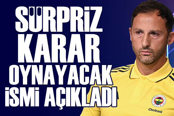 Tedesco yarın oynatacağı ismi açıkladı