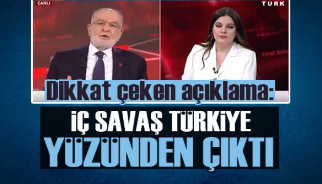 Temel Karamollaoğlu: Suriye'de iç savaş Türkiye yüzünden çıktı