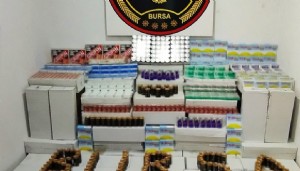 Bursa’da ruhsatsız ilaç baskını