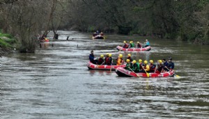 Melen'de rafting sezonu açıldı