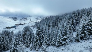 Uludağ'da beyaz örtü yükseliyor