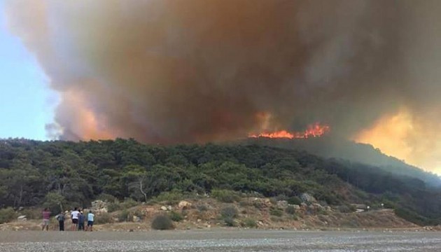 Antalya'da orman yangını