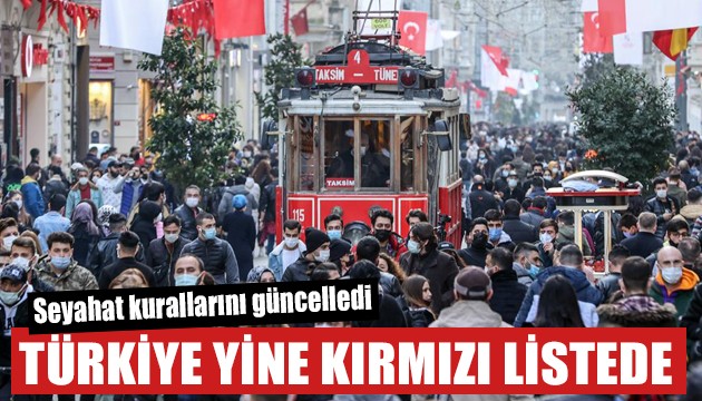 Türkiye yine kırmızı listede