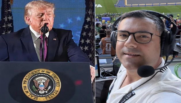 TRT spikeri Özkan Öztürk'ten olay Trump göndermesi