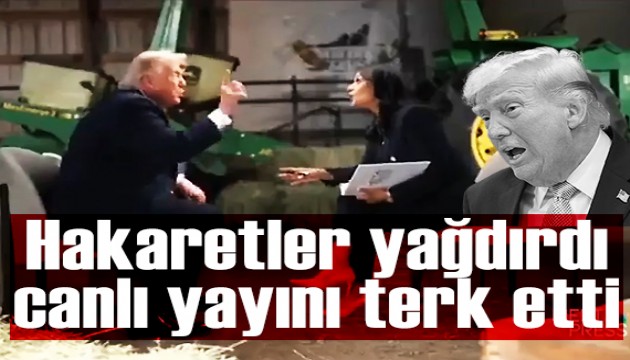 Trump canlı yayında gazeteciyle kavga etti