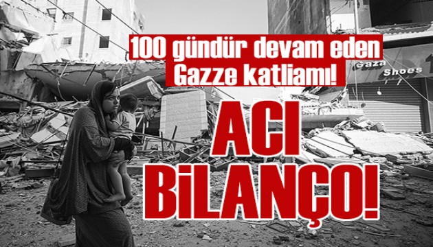 100 gündür devam eden Gazze katliamı!