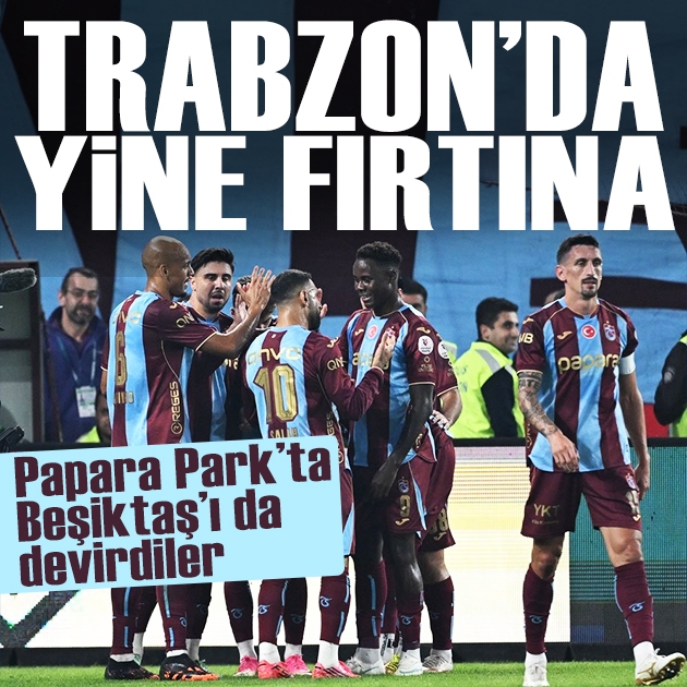 Beşiktaş'ı da devirdiler: Dev maçta kazanan Trabzonspor