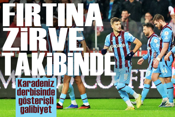 Karadeniz derbisinde gülen Trabzonspor