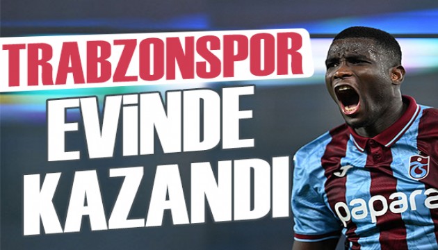 Trabzonspor evinde rahat kazandı