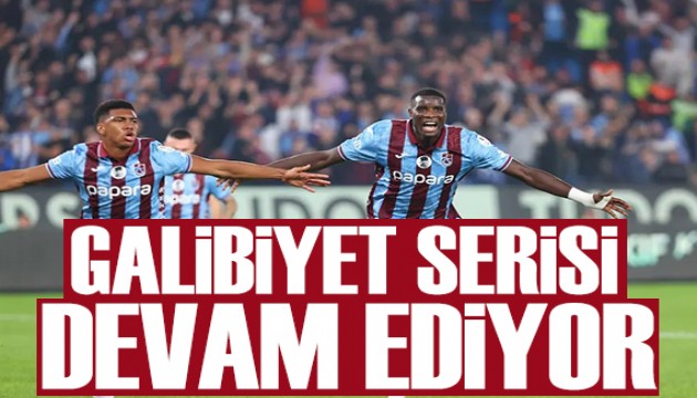 Trabzonspor galibiyet serisini sürdürdü