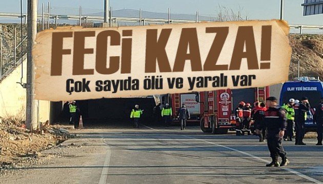 İşçi midibüsü devrildi: 4 ölü, çok sayıda yaralı var!