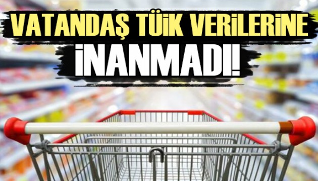 Vatandaş TÜİK'in verilerine inanmadı!