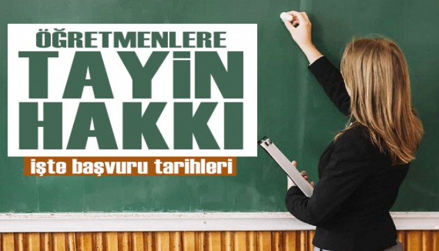 MEB duyurdu: Öğretmenlere tayin hakkı! İşte başvuru tarihleri...