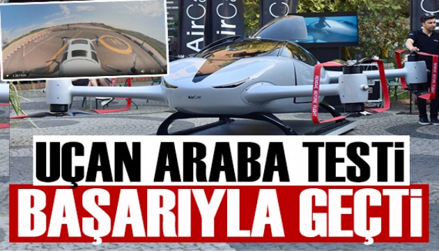 İki kişilik uçan araba ilk insanlı uçuş testini başarıyla geçti