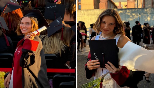 Oyuncu Alina Boz mezun oldu
