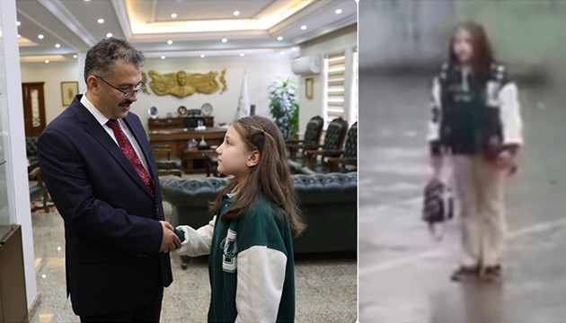 Iğdır Valisi Turan'dan ilkokul öğrencisine ödül