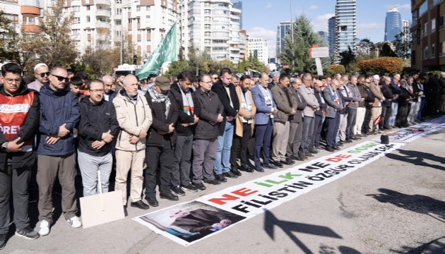 Yahya Sinvar için Ankara'da gıyabi cenaze namazı kılındı