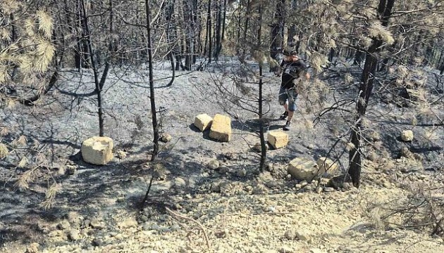 Silifke'deki yangın sonrası tahribat havadan görüntülendi