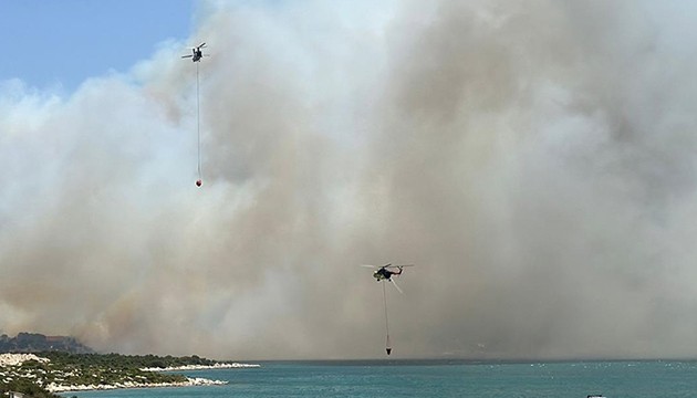 İzmir'de orman yangını